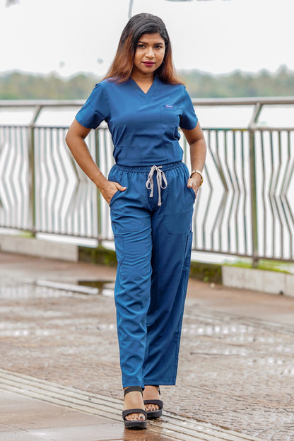 Nova (Stretch) Women's Scrubs - Peacock Blue