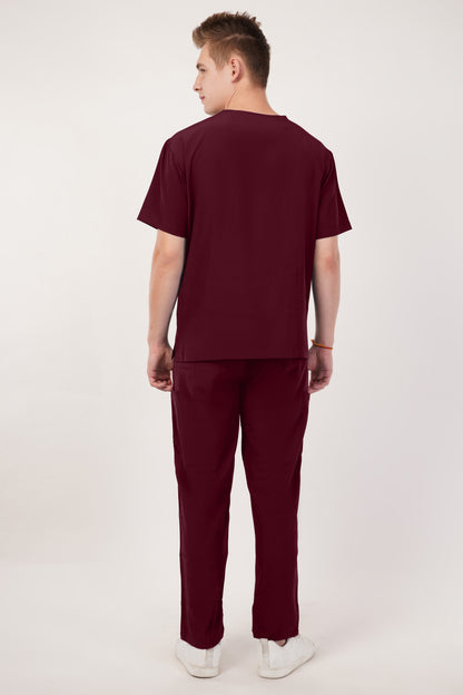 Smart Men's Scrubs-Red