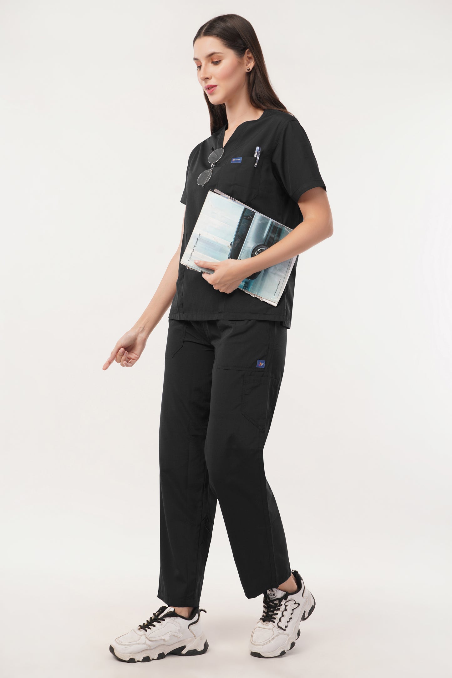 Smart Women's Scrubs - Black