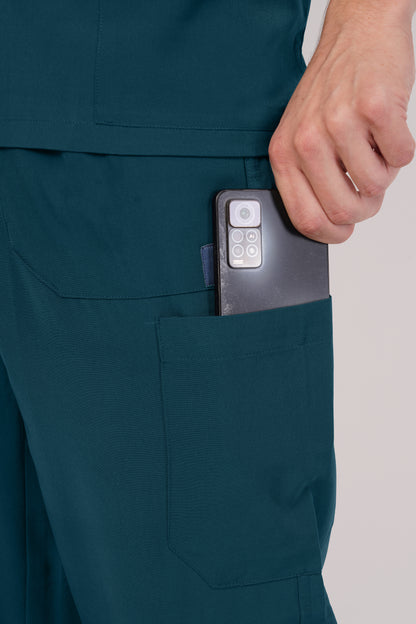 Smart Men's Scrubs - Coral Blue