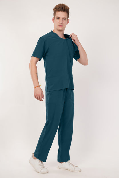 Smart Men's Scrubs - Coral Blue
