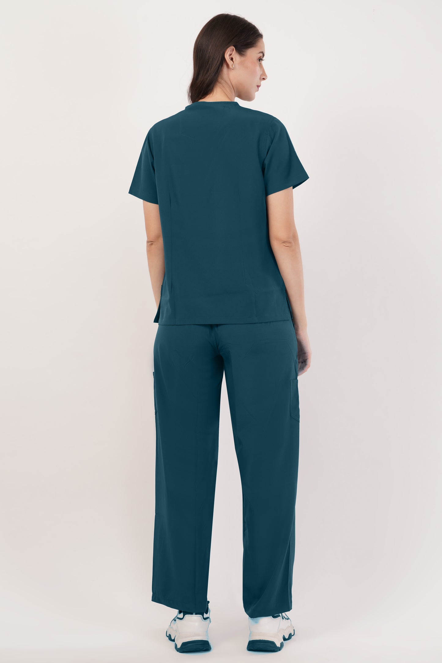 Smart Women's Scrubs - Coral Blue