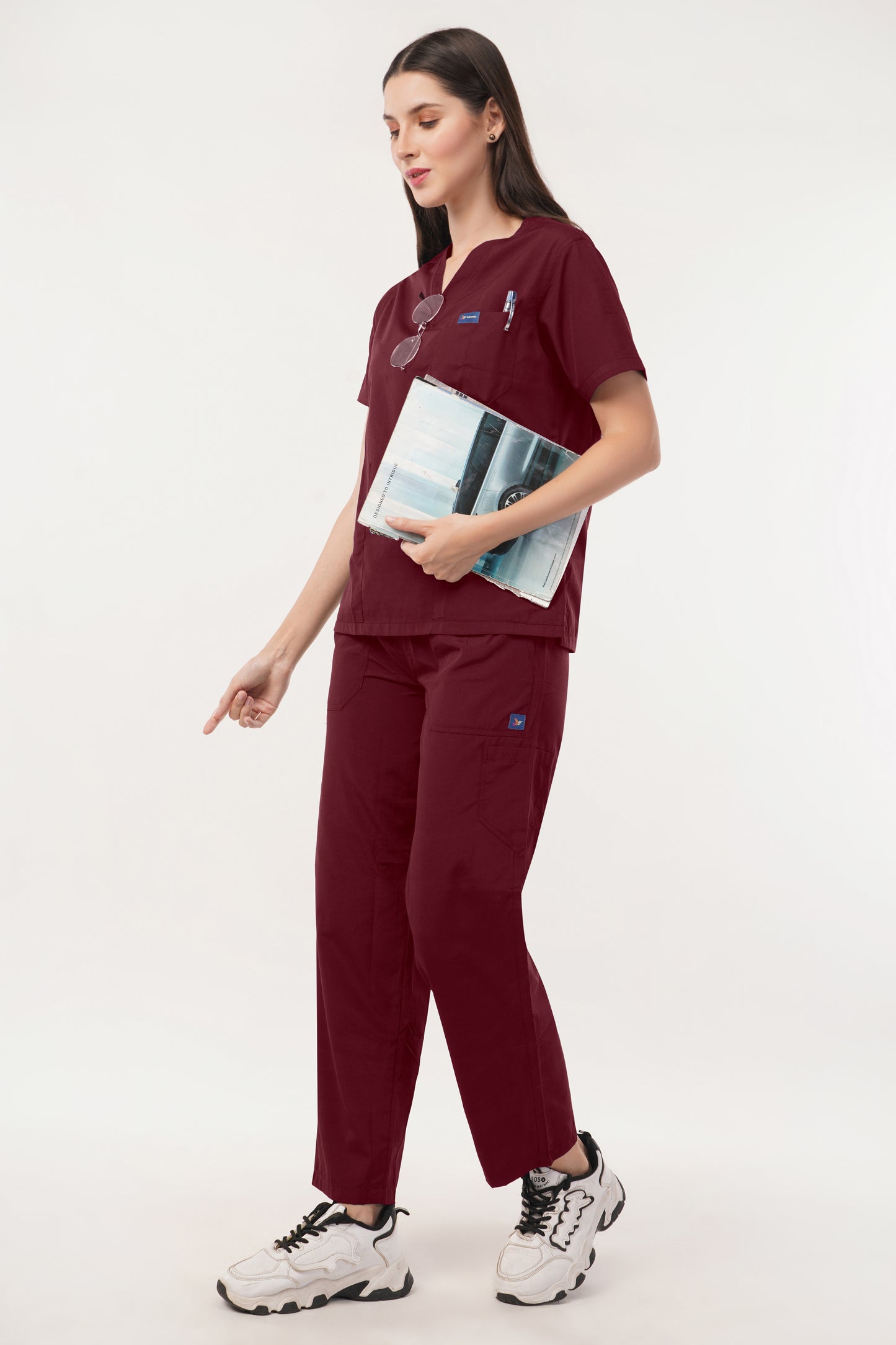 Smart Women's Scrubs - Red