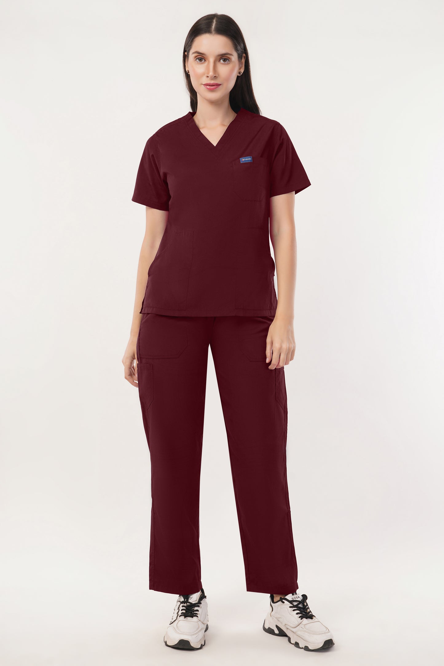 Smart Women's Scrubs - Red